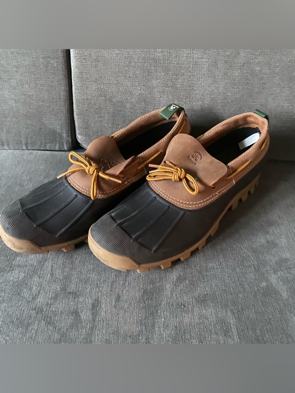 Kamik Men's YukonS Waterproof Duck Shoe US Size 11 Color Tan Leather
